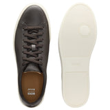 BOSS Men's Kieran Grained-Leather Sneakers with Gold Logo