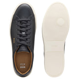 BOSS Men's Kieran Grained-Leather Sneakers with Gold Logo