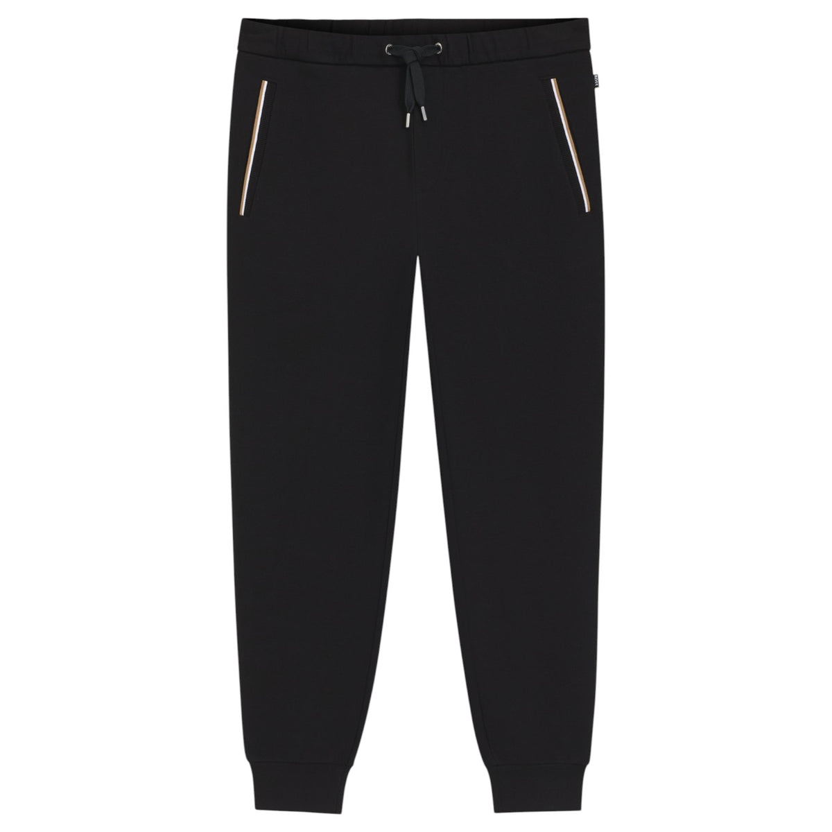 BOSS Cotton-Terry Zip-Up Hoodie/Pants Set With Signature-Stripe Trims