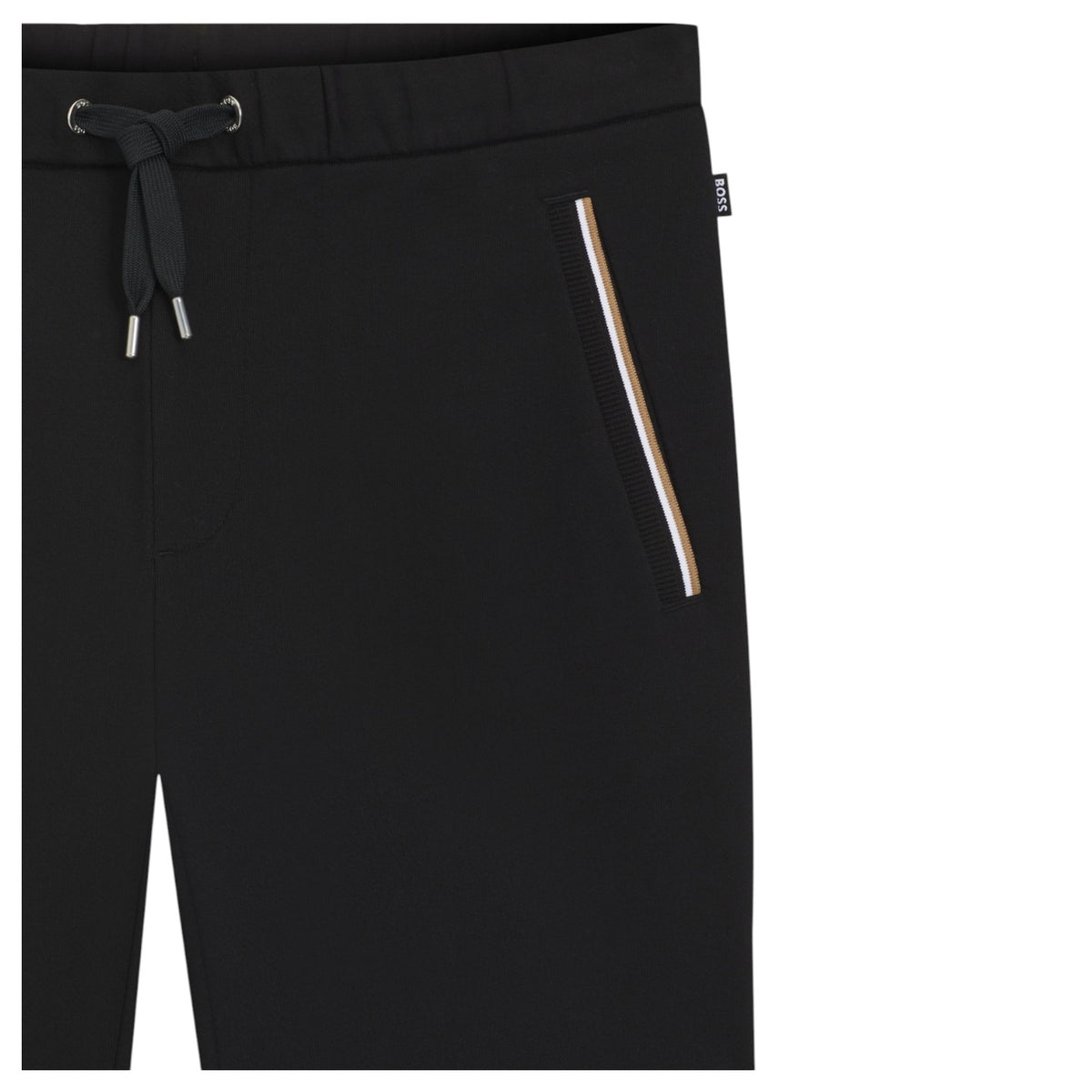 BOSS Cotton-Terry Zip-Up Hoodie/Pants Set With Signature-Stripe Trims