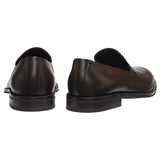 BOSS Leather Loafers With Textured Tongue
