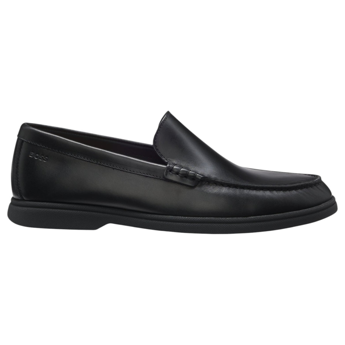Boss Leather Moccasins With Embossed Logo 50557667