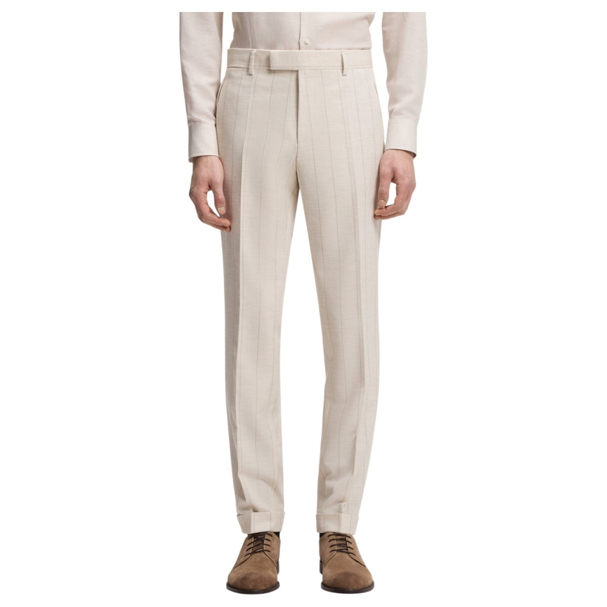 BOSS Two-Piece Slim-Fit Suit In Cotton And Virgin Wool  50561849