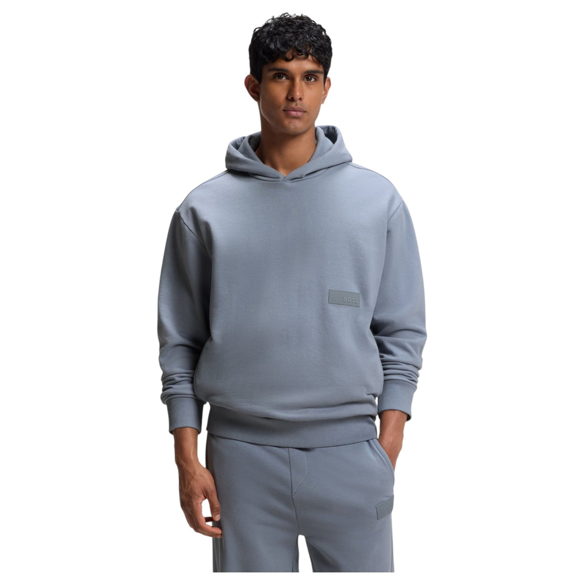 BOSS SW_Hoodie Relaxed-Fit Luxury Fleece Hoodie