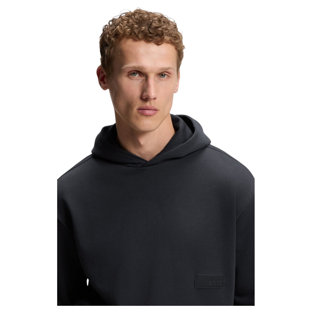 BOSS SW_Hoodie Relaxed-Fit Luxury Fleece Hoodie