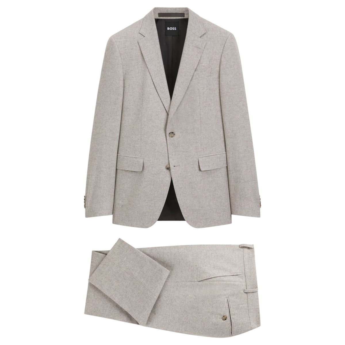 BOSS Men’s Patterned Slim-Fit Suit in Italian Virgin Wool – 50571950