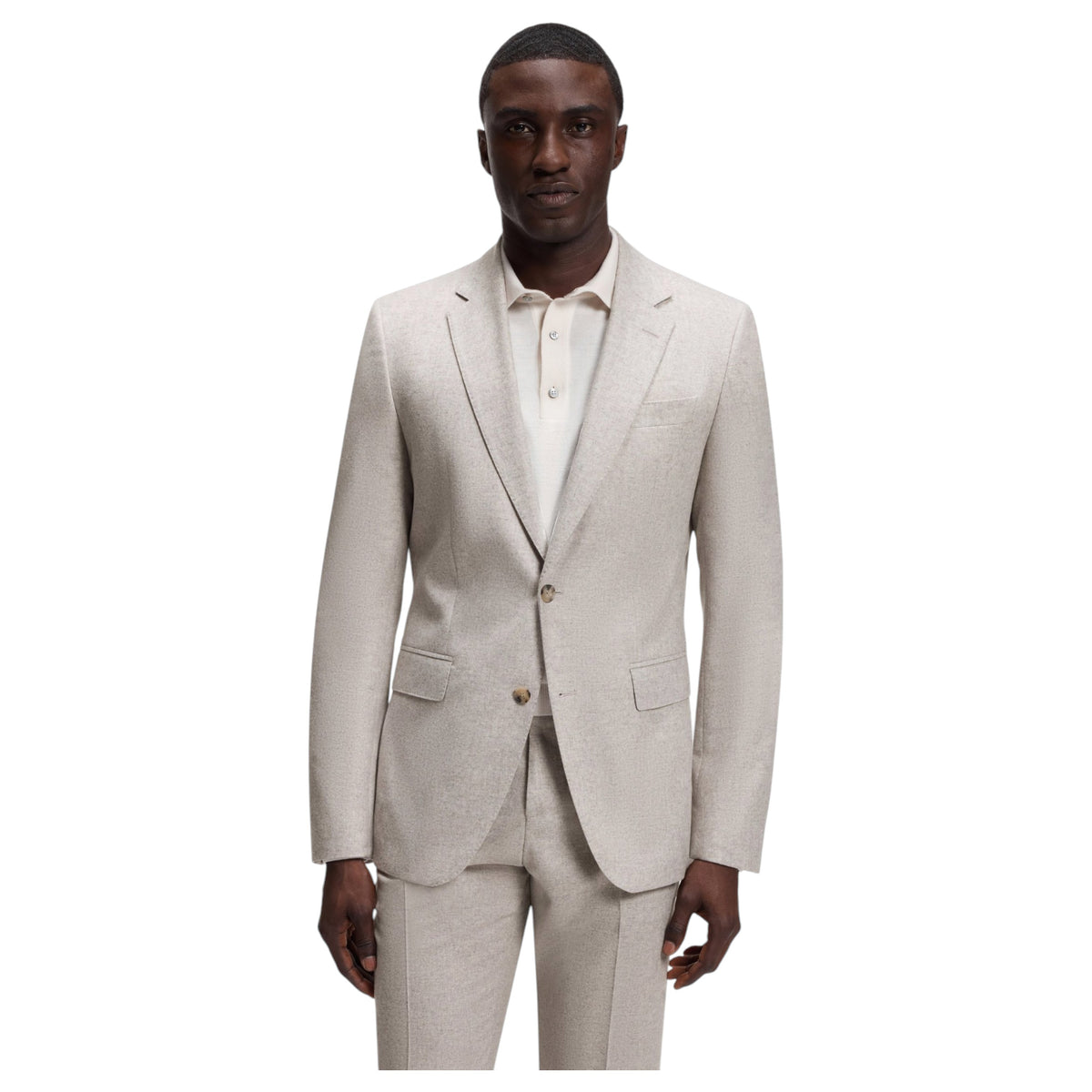 BOSS Men’s Patterned Slim-Fit Suit in Italian Virgin Wool – 50571950
