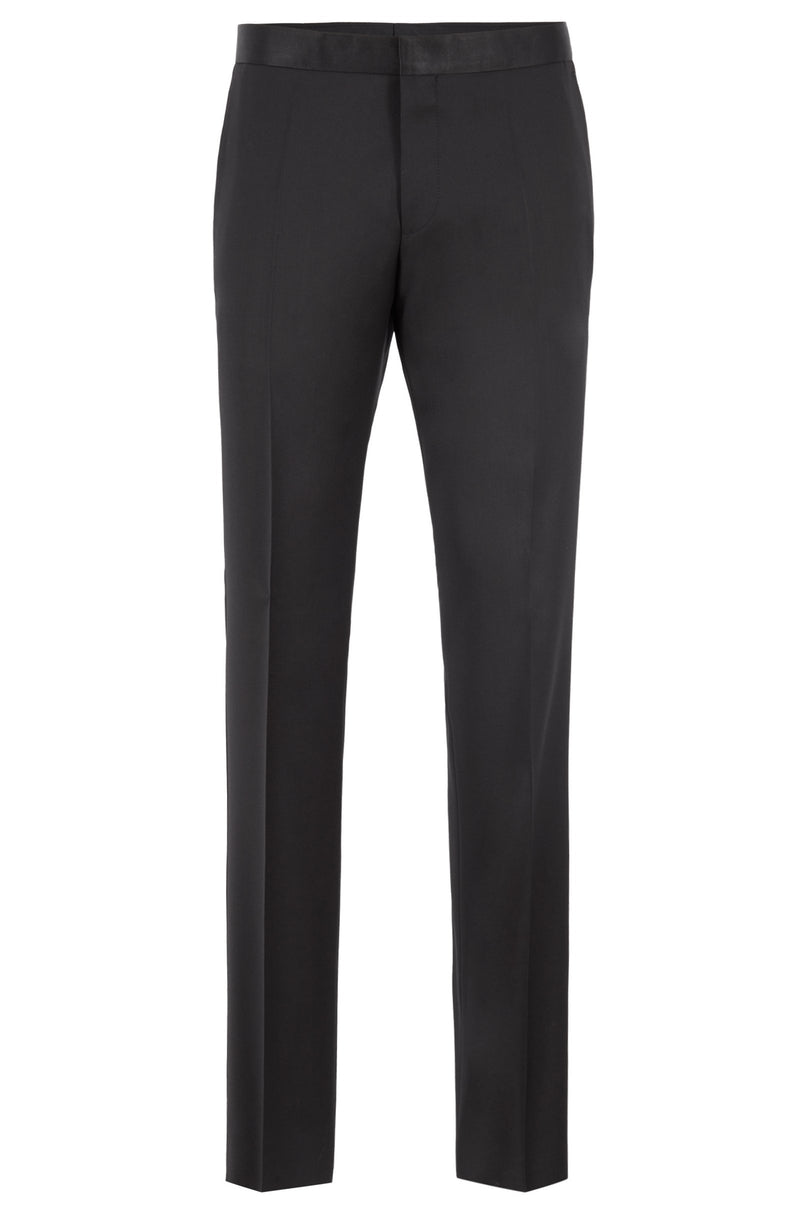 BOSS Slim-Fit Tuxedo in Virgin Wool with Silk Trims-Black  50400489-001