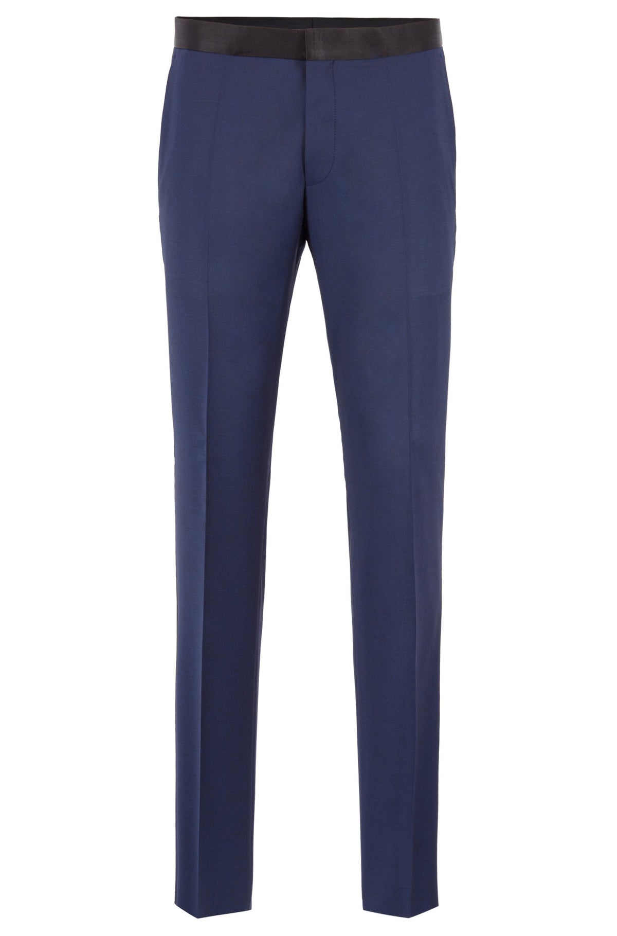 BOSS Slim-Fit Tuxedo in Virgin Wool with Silk Trims-Blue  50400489-401