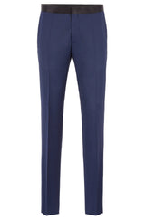 BOSS Slim-Fit Tuxedo in Virgin Wool with Silk Trims-Blue  50400489-401