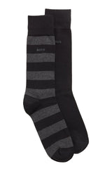 BOSS Two-Pack of Socks in a Cotton Blend  50467712-001