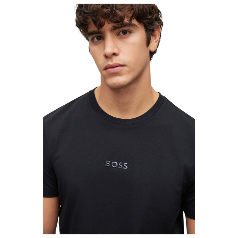 BOSS Tee 8 Embossed Logo T-Shirt in Black  50488794-001
