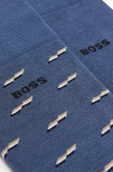 BOSS Two-Pack of Socks in a Cotton Blend  50495985-475