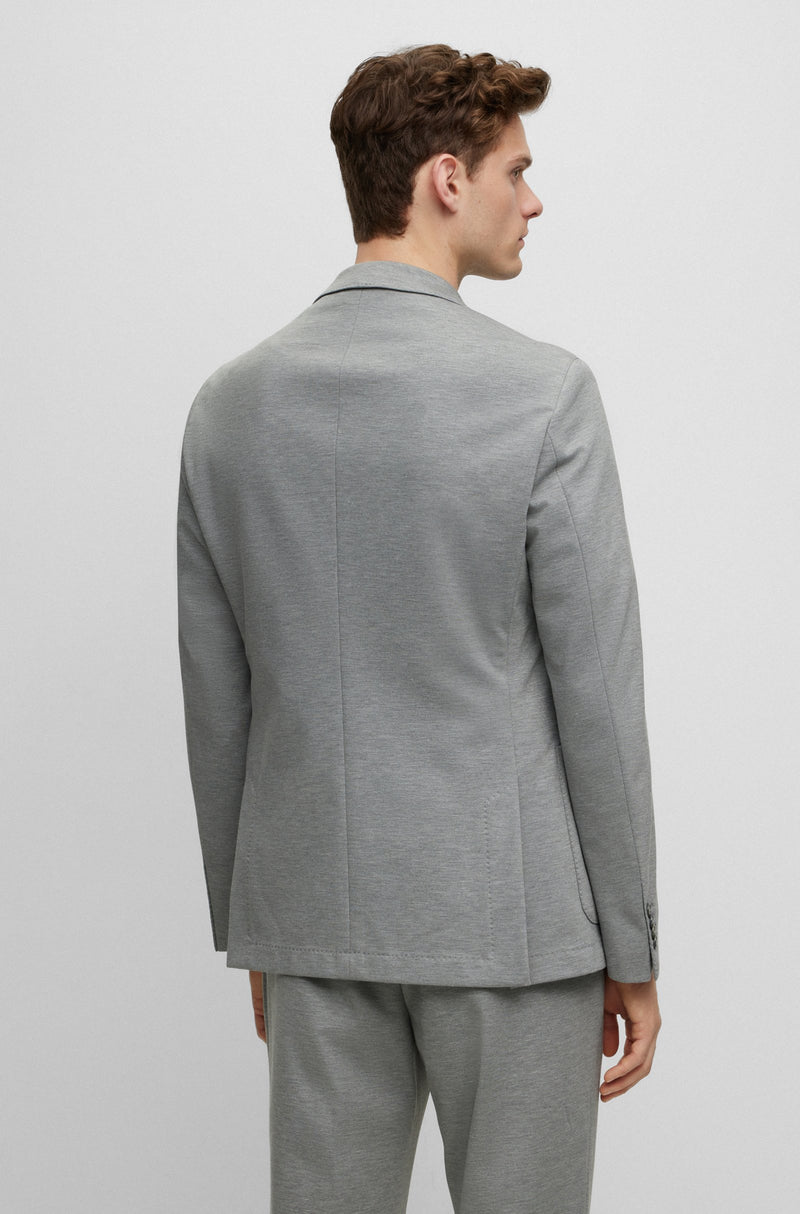 BOSS Men's Slim-Fit Jacket in Melange Stretch Jersey