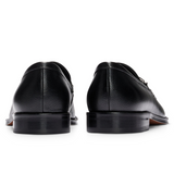 BOSS Grained-Leather Loafers With Branded Trim And Apron Toe  50503414-001