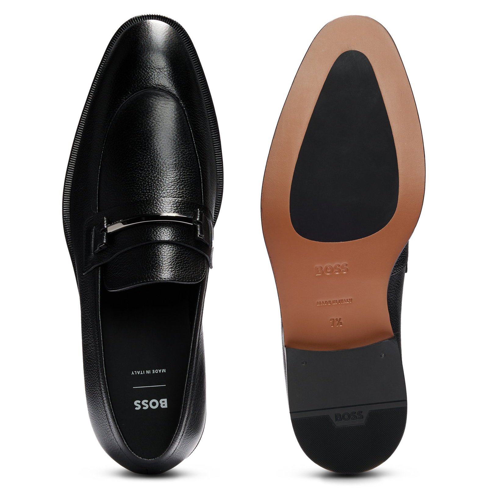 Boss mens loafers sales