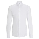 Boss Slim-Fit Shirt In Structured Performance-Stretch Fabric  50503533 100