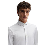 Boss Slim-Fit Shirt In Structured Performance-Stretch Fabric  50503533 100