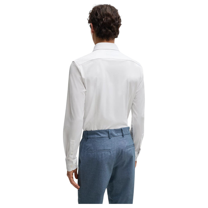 Boss Slim-Fit Shirt In Structured Performance-Stretch Fabric  50503533 100