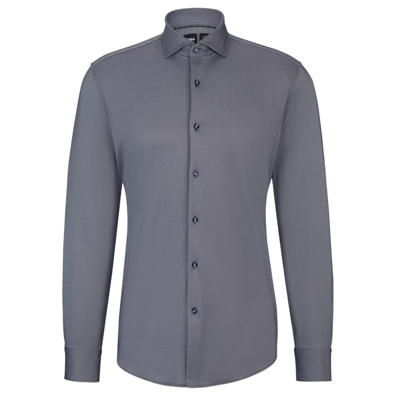 Hugo Boss Men's Structured Performance-Stretch Slim-Fit Shirt - Shirts Hugo Boss Men's Structured Performance-Stretch Slim-Fit Shirt - Shirts