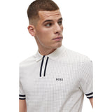 BOSS Regular-Fit Polo Shirt in Stretch-Cotton Piqué  50508536-100 White