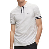 BOSS Regular-Fit Polo Shirt in Stretch-Cotton Piqué  50508536-100 White