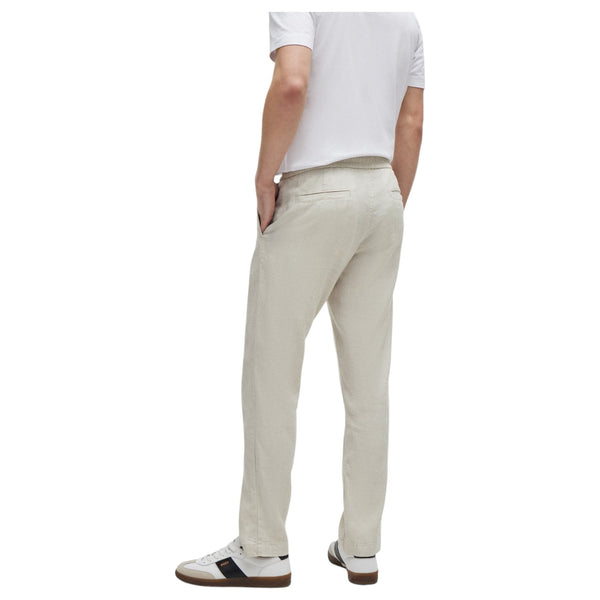 HUGO BOSS Tapered-Fit Trousers In a Linen Blend  50510867 271