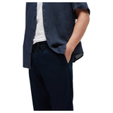 HUGO BOSS Tapered-Fit Trousers In a Linen Blend  50510867 404