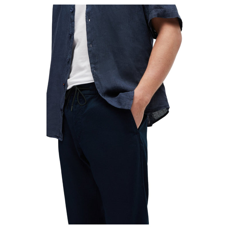 HUGO BOSS Tapered-Fit Trousers In a Linen Blend  50510867 404