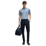 Boss Structured-Cotton Polo Shirt With Solid Trims  50518563 490