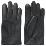 BOSS Men's Hainz Leather Gloves with Wool-Blend Lining  50526681-001