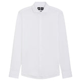 BOSS-Slim-Fit Shirt In Cotton-Piqué Jersey