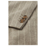 Boss Slim-fit suit in striped wool  50528161 275 Beige