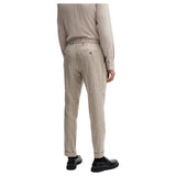 Boss Slim-fit suit in striped wool  50528161 275 Beige