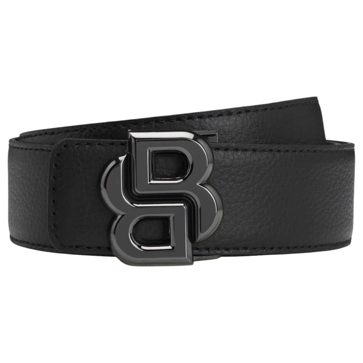 BOSS Reversible Italian Leather Belt With Double B Monogram Buckle
