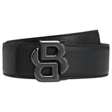 BOSS Reversible Italian Leather Belt With Double B Monogram Buckle