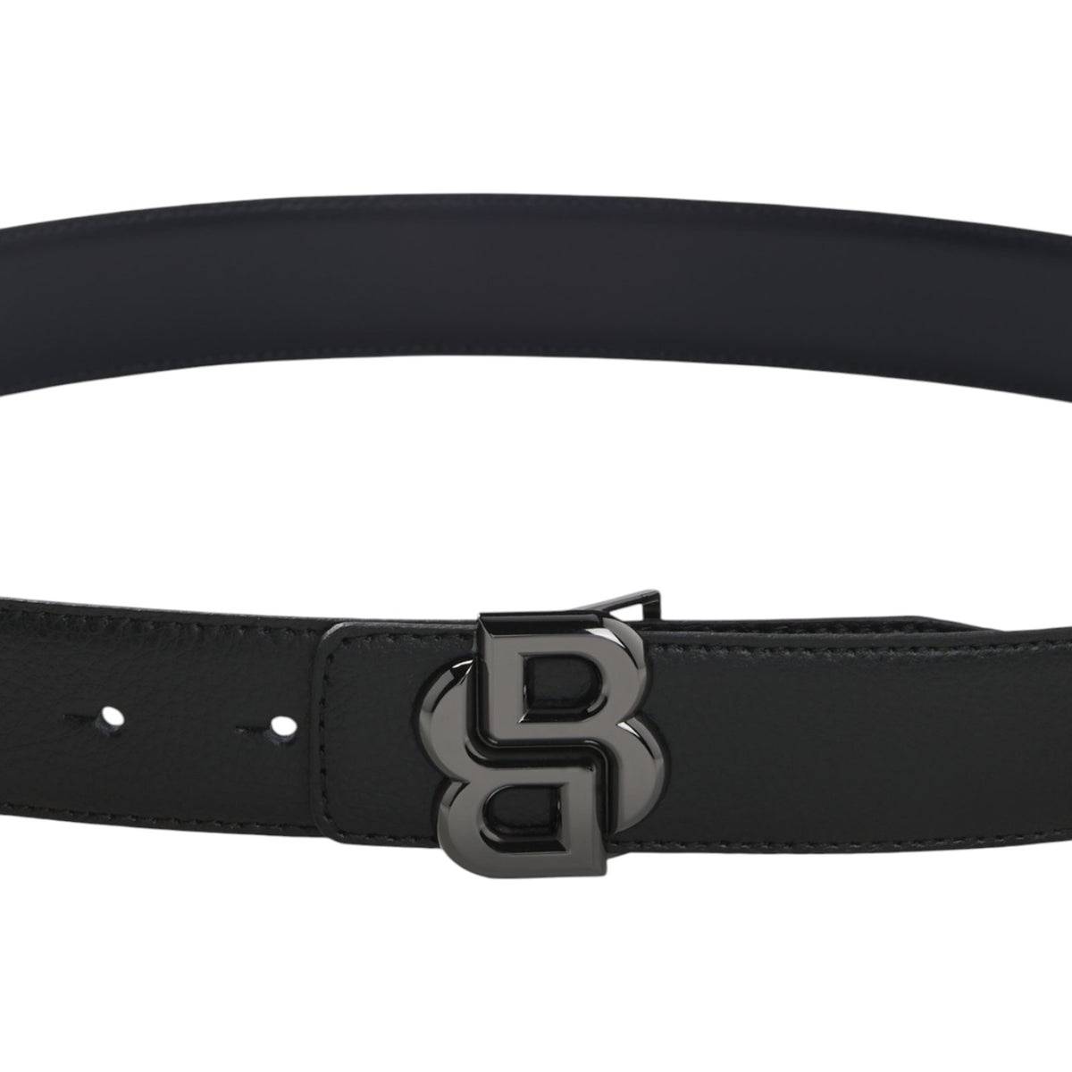 BOSS Reversible Italian Leather Belt With Double B Monogram Buckle