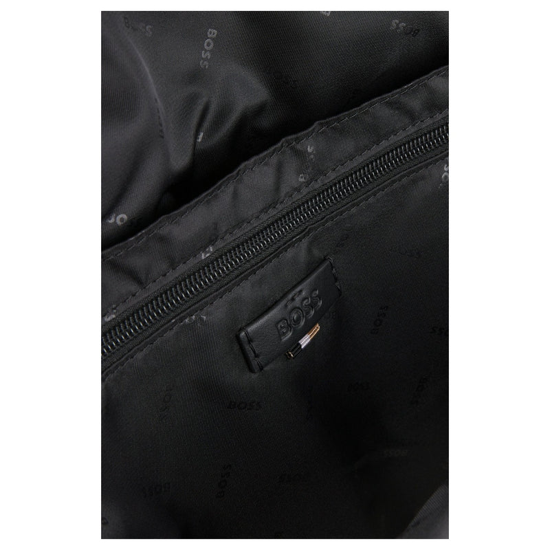 Hugo Boss Textured backpack with logo hardware  50536103 405 Dark Blue