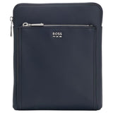 BOSS Textured envelope bag with logo hardware  50536105 405