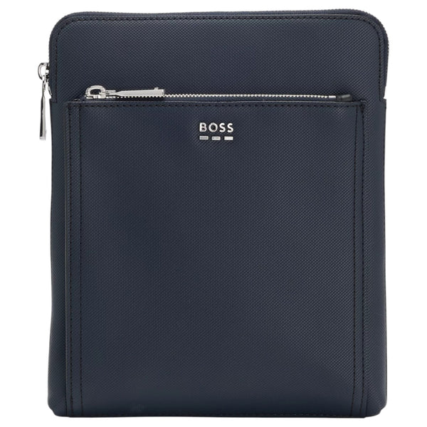 BOSS Textured envelope bag with logo hardware  50536105 405