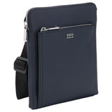 BOSS Textured envelope bag with logo hardware  50536105 405