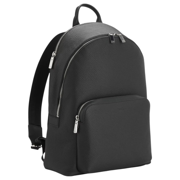 Hugo Boss Backpack In Grained Italian Leather With Smart Sleeve  50536142 001
