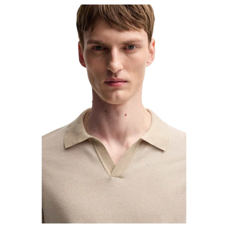 BOSS Sweater with Johnny collar  50537654 100