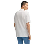 BOSS Regular-Fit Shirt In Waffle Cotton In White  50540578 100