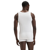 Boss Three-Pack Of Embroidered-Logo Tank Tops In Cotton