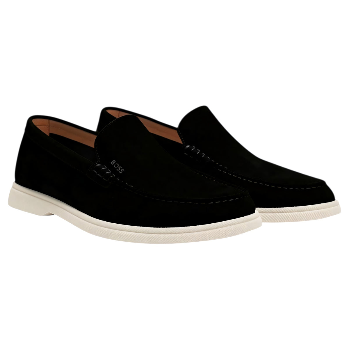 BOSS Suede Loafers With Debossed Logo  50543083