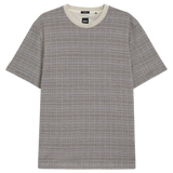Hugo Boss Grid-Pattern T-shirt In Mercerised Cotton 50543401