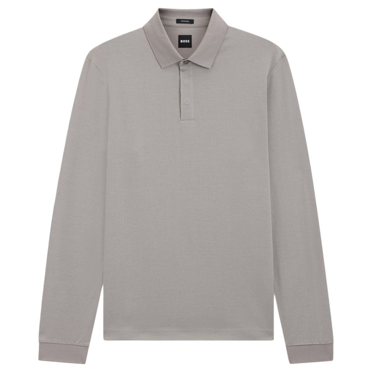 Boss Mercerised-Cotton Polo Shirt With Plain Collar