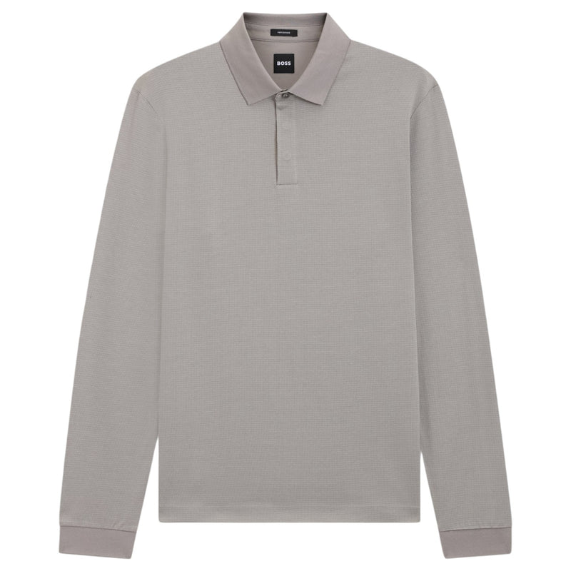 Boss Mercerised-Cotton Polo Shirt With Plain Collar