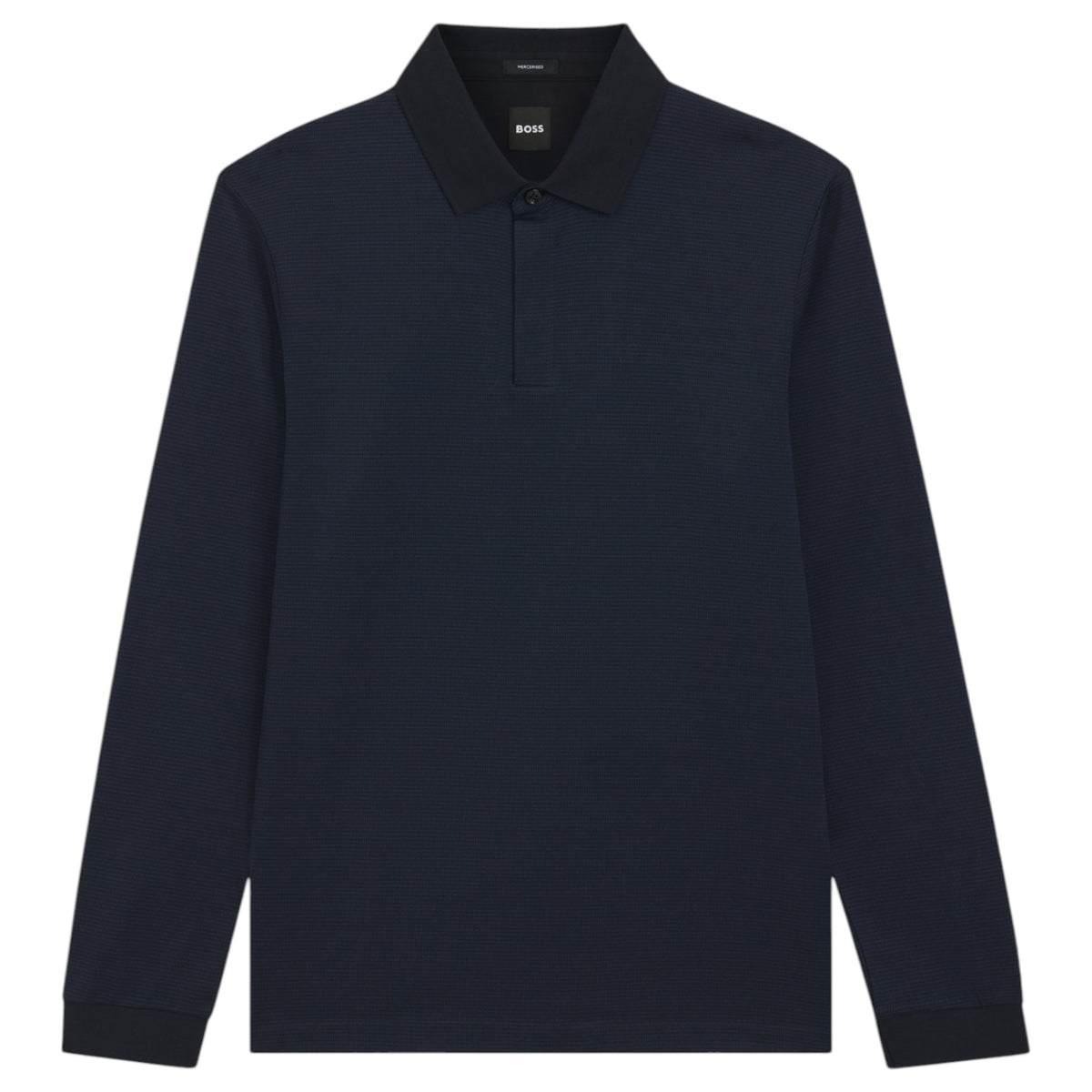 Boss Mercerised-Cotton Polo Shirt With Plain Collar